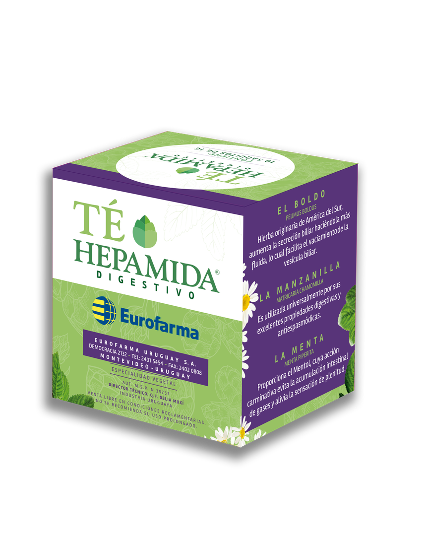 Té Hepamida, saquitos digestivos
